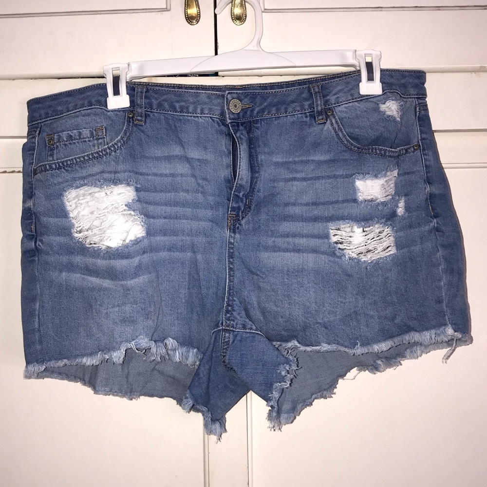 Women Plus Size Jean Shorts